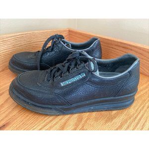 Womens MEPHISTO Match Runoff Air Jet System Black Leather Lace Up Shoes Size 7.5